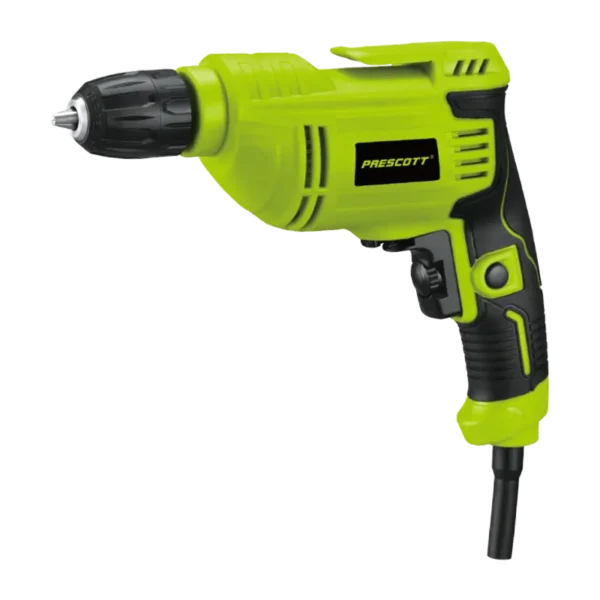 Prescott PT0101008 550W electric drill machine with 10mm chuck capacity and technical specifications