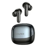 Awei T99 ANC Wireless Earbuds Black Color with Charging Case