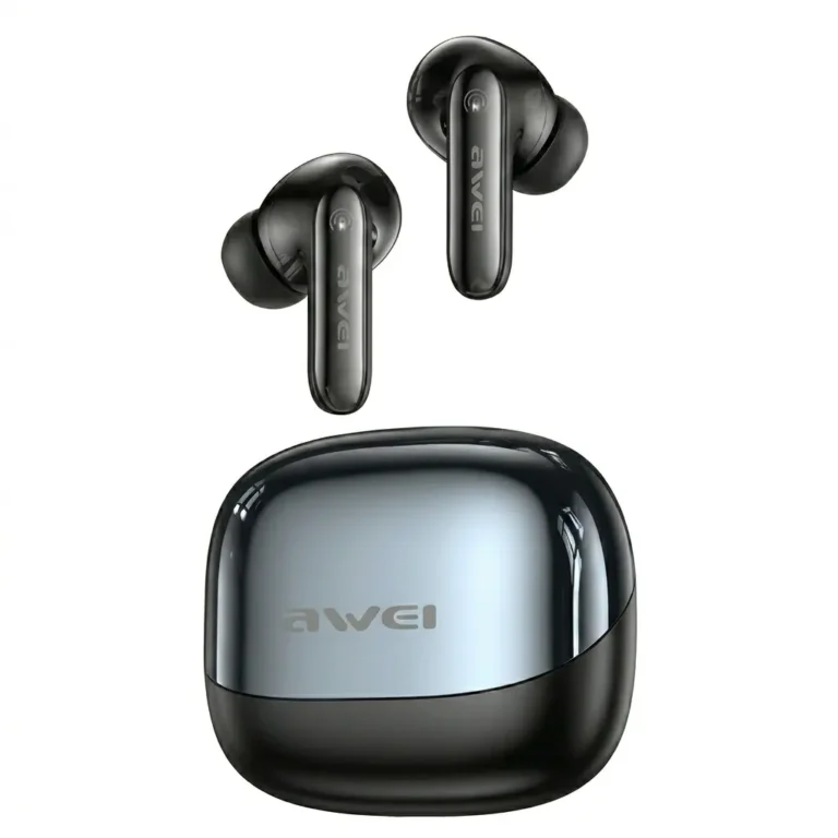 Awei T99 ANC Wireless Earbuds Black Color with Charging Case