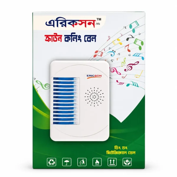 Ericson Cotton Calling Bell Musical Door Bell for Home Office and Commercial Use
