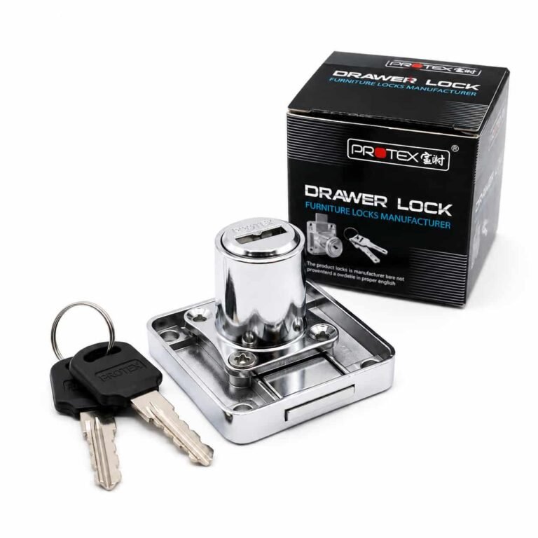 Protex high quality furniture drawer lock with keys and packaging box