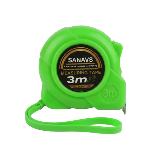 SANAVS 3m 10ft Measuring Tape Green Color - প্রফেশনাল পরিমাপক ফিতা