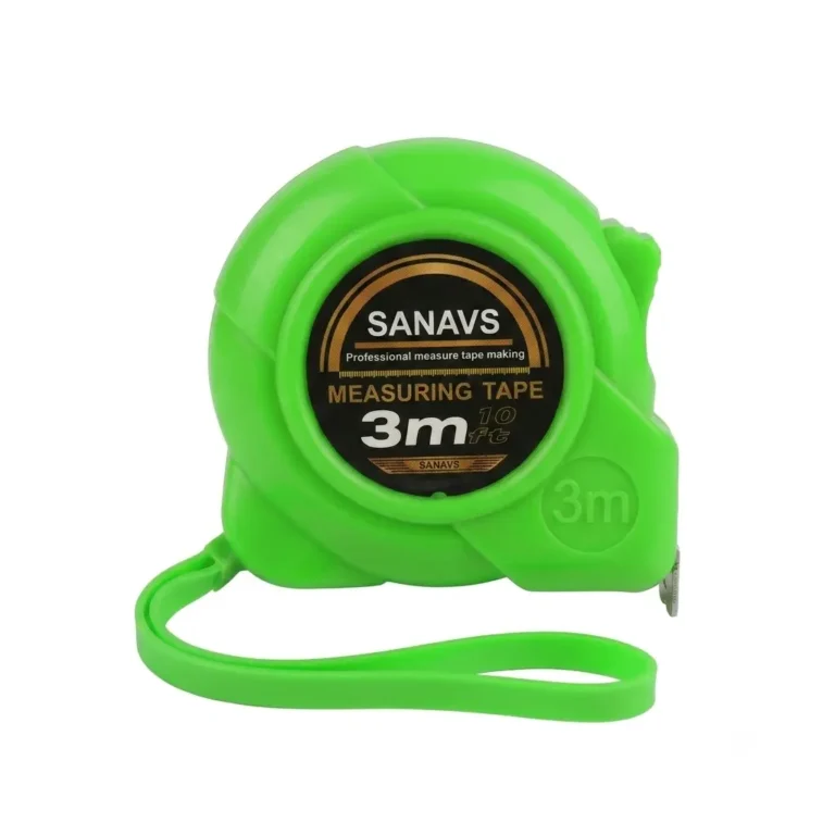 SANAVS 3m 10ft Measuring Tape Green Color - প্রফেশনাল পরিমাপক ফিতা