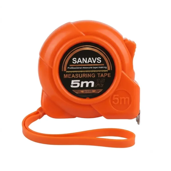 SANAVS 5m (16ft) Professional Measuring Tape for construction and home use.