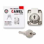 Tri-Circuit Camel Drawer Lock এবং চাবি সহ অরিজিনাল সিকিউরিটি লক।