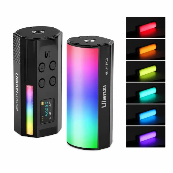 Ulanzi VL119 Compact Magnetic RGB LED Tube Light for Photography and Videography