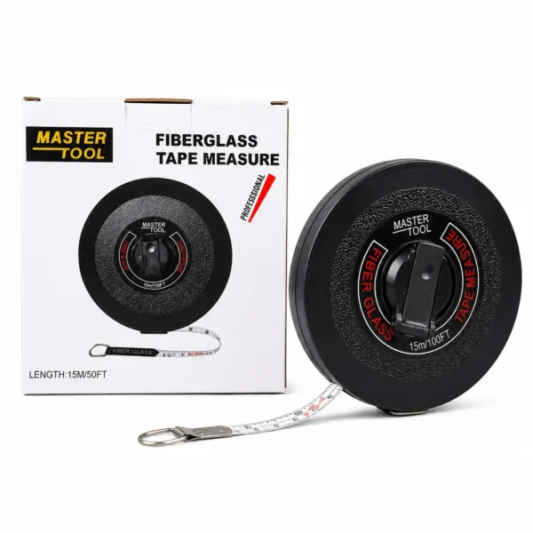 Master Tool Professional Fiberglass Tape Measure 15m Long Distance Measuring Tape